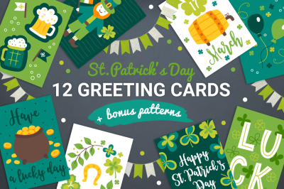 12 Patrick Cards + Bonus Patterns
