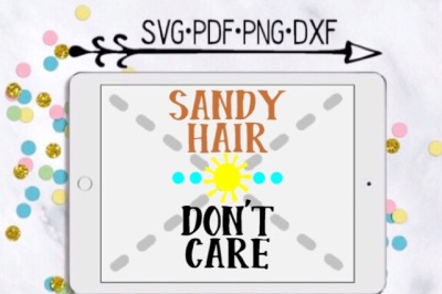 Sandy Hair Don't Care Cutting Design