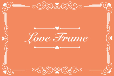 Decorative Love Frame vector