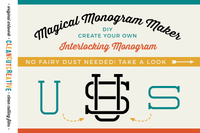 Magical Monogram Maker - DIY intertwined/interlocking monogram