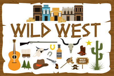 Wild West elements set