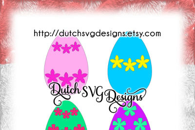 400 55346 709c2e741b84070b8b4765a0de50c55cfb679f81 set of 4 easter eggs cutting files decorated with flowers in jpg png svg eps dxf for cricut and silhouette easter clipart vector