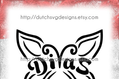 Diva's butterfly cutting file with example, in Jpg Png SVG EPS DXF, for Cricut & Silhouette, butterflies, clipart, vector, diy, cap