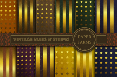 Vintage stars n' stripes patterns