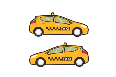 Taxi car icon. 