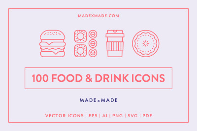 Line Icons &ndash; Food &amp; Drink