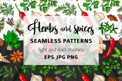 Hot pattern with herbs and spices