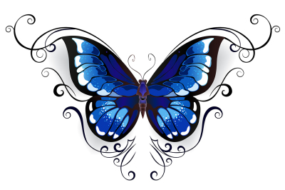 Tattoo Blue Butterfly