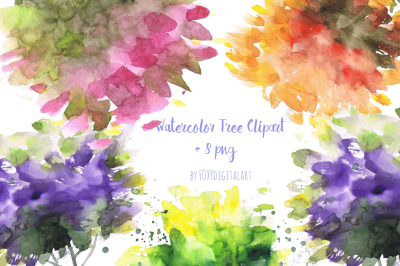 Watercolor Tree Clipart