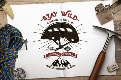 Stay Wild Badge Design
