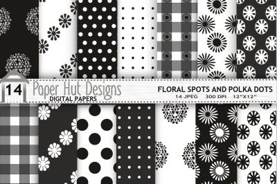 Black and White seamless Digital Papers