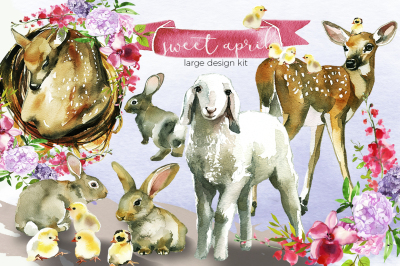 Sweet April - Cute Animals &amp; Pretty Flowers