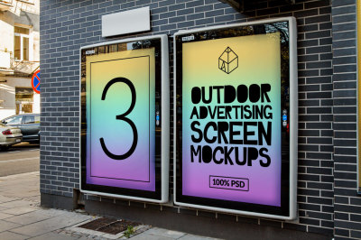 Outdoor Advertising Screen Mock-Ups 3