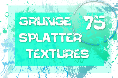 Set of 75 grunge drops textures