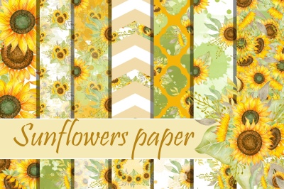 Sunflowers paper pack