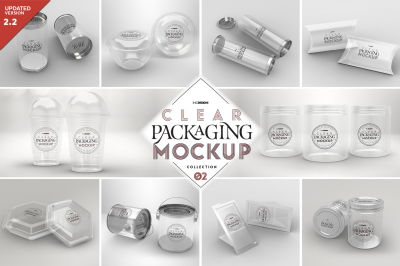 Vol.2 Clear Packaging Mockup Collection