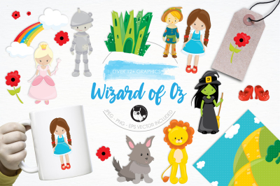 Wizard of Oz graphics and illustrations