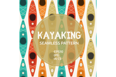 Kayak Seamless Pattern