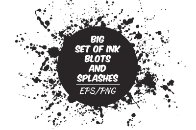 Grunge Inkblots and splashers set