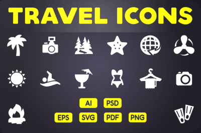 Glyph Icon: Travel Icons Vol.1