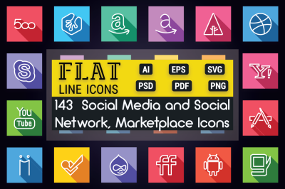 Social Media & Social Logos Icons
