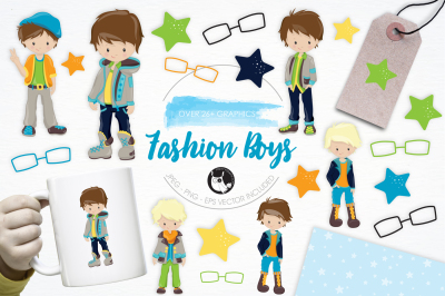 Fashion Boys graphics and illustrations 