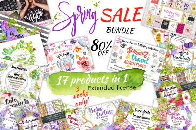 Spring Sale bundle 80% OFF!