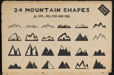 24 Mountain Shapes