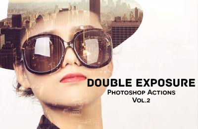 Double Exposure Photoshop Actions Vol. 2