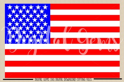 Amercan Flag SVG / DXF / EPS / PNG Files