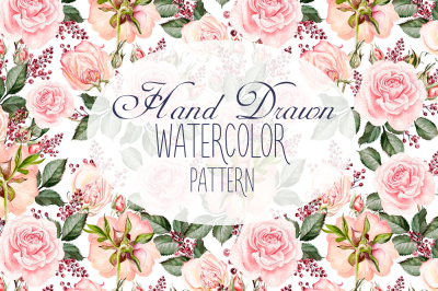 Hand Drawn Watercolor Patterns