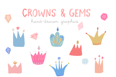 Crowns and gems 