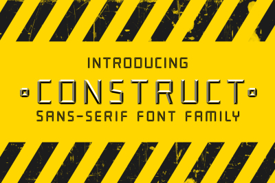 Construct family font