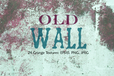 Old Wall Grunge Vector Textures