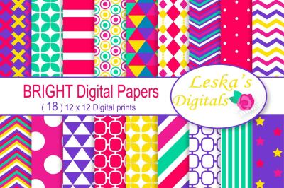 Bright Digital Paper Patterns