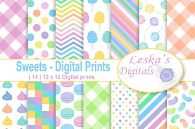 Candy Digital Paper Patterns