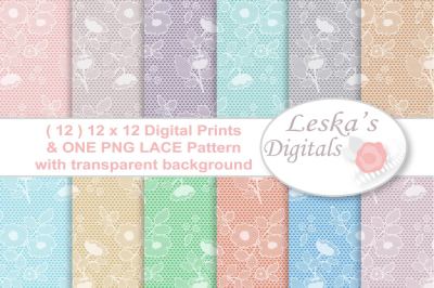 Lace Digital Paper - Lace Pattern