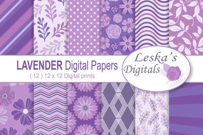 Digital Paper - Lavender Purple