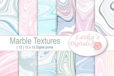 Marbled Paper Digital Textures