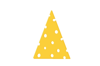 cheese icon, isolated cheese symbol