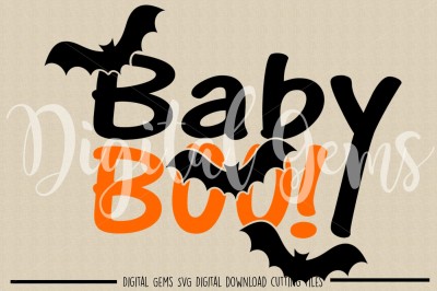 Baby Halloween Home Paper Cut SVG / DXF / EPS Files
