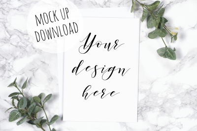 Card or Invite Mockup Styled Photograph