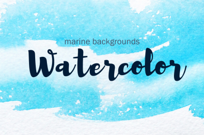 Marine watercolor backgrounds