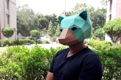 DIY Bear mask  -3d papercrafts