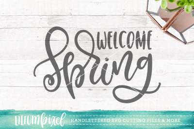  Welcome Spring / SVG PNG DXF