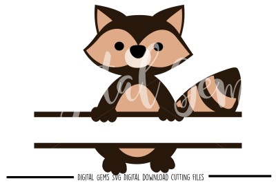 Raccoon SVG / DXF / EPS / PNG Files