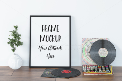 Styled Frame Mockup, Styled Record Photography