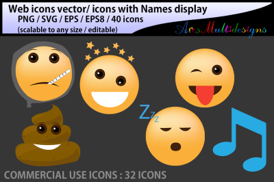 social media emoji vector icon svg