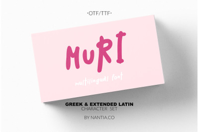 Muri the Handcrafted Font