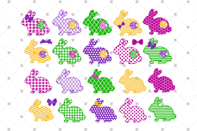 Patterned Easter Bunny Files